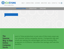 Tablet Screenshot of icostore.com